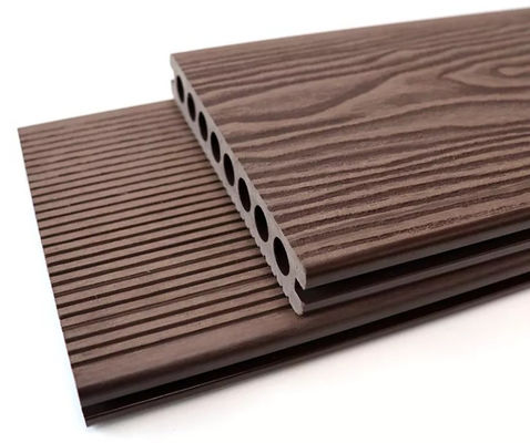 Ván sàn composite bằng gỗ tuyết tùng bằng nhựa tùy chỉnh Gạch WPC dập nổi 3D