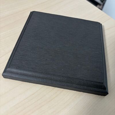 Ban công WPC Chống nước ngoài trời Lớp phủ cuối sàn WPC Composite Deck End Tấm ốp chân tường Tấm sàn WPC End