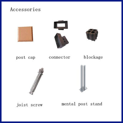 Hàng rào và đường ray bằng gỗ-nhựa WPC trang trí