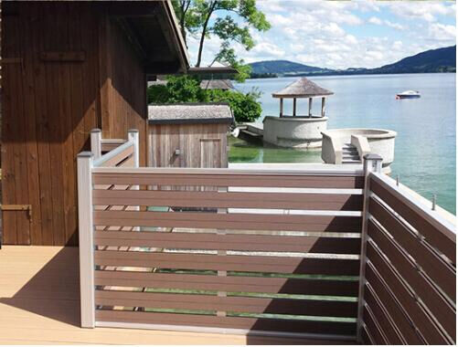 Bảng điều khiển hàng rào WPC Fastener được che giấu cho ranh giới ngôi nhà hiện đại