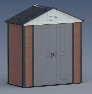 Công cụ kim loại không thấm nước Kho lưu trữ Công cụ sân sau Nhà lưu trữ ngoài trời Vườn WPC Shed