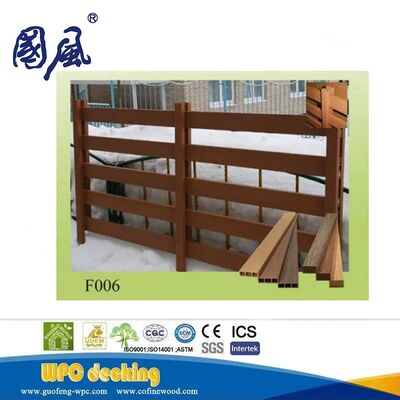 Sử dụng trong vườn Đường ray hàng rào bằng gỗ nhựa composite