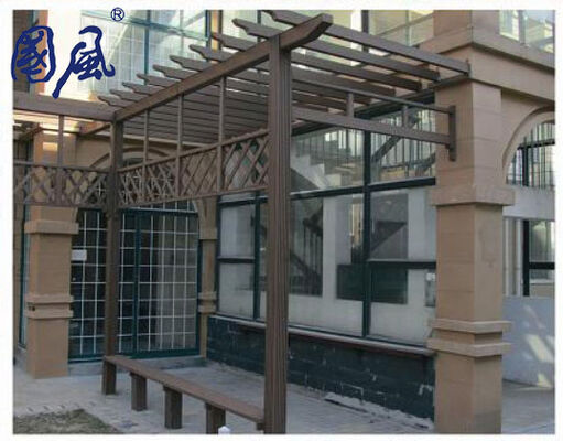 Pergola bằng gỗ nhựa composite ngoài trời sân vườn