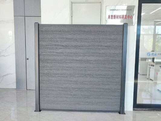 Khung nhôm WPC Hàng rào kiểu đá phiến An ninh gia đình ngoài trời