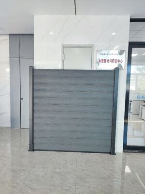 Khung nhôm WPC Hàng rào kiểu đá phiến An ninh gia đình ngoài trời