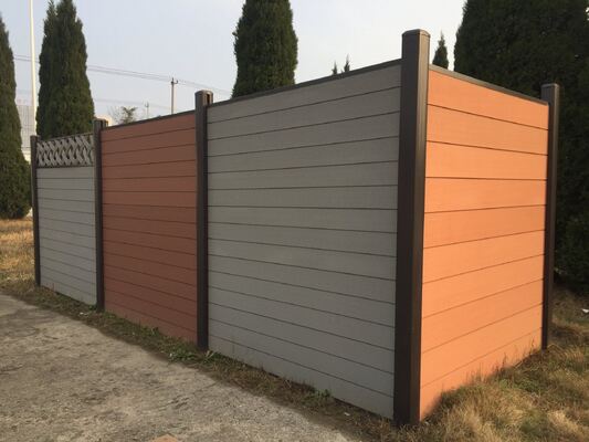 Khung nhôm WPC Hàng rào kiểu đá phiến An ninh gia đình ngoài trời