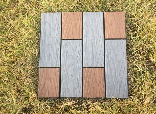 Bán buôn Gạch lát sàn WPC DIY 30 * 30CM Sàn ngoài trời bền cho dân dụng