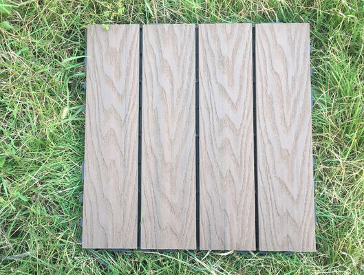Bán buôn Gạch lát sàn WPC DIY 30 * 30CM Sàn ngoài trời bền cho dân dụng