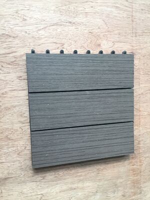 Trang chủ Gạch lát sàn WPC ngoài trời 30x30CM Sàn tự làm bền với kiểu dáng bằng gỗ tự nhiên