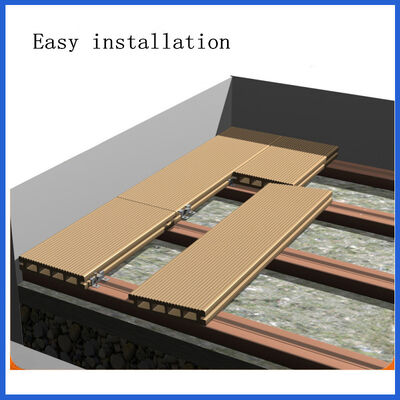 Sàn chống thấm đồng đùn ngoài trời Sàn WPC Gỗ nhựa Composite