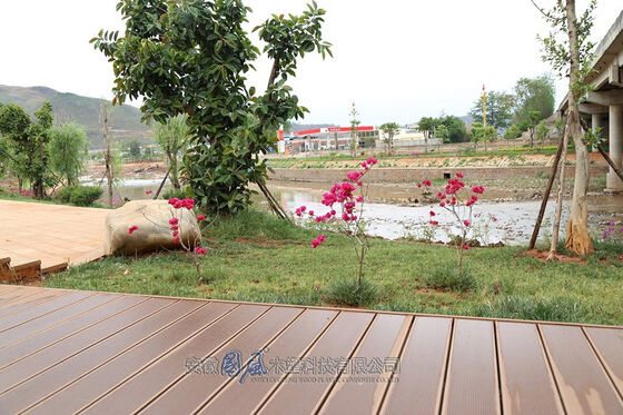 Sàn WPC đồng đùn ngoài trời Sàn gỗ nhựa tổng hợp chống thấm
