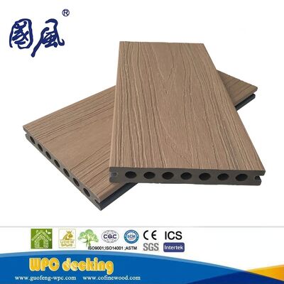 Giá xuất xưởng Vật liệu composite đồng đùn hai màu thế hệ mới Sàn gỗ-nhựa WPC