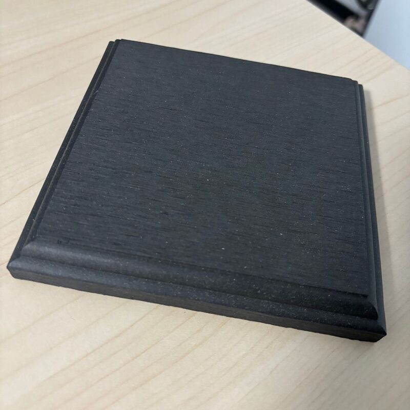 Ban công WPC Chống nước ngoài trời Lớp phủ cuối sàn WPC Composite Deck End Tấm ốp chân tường Tấm sàn WPC End