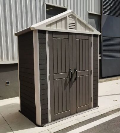 Mái nhà chống gió loại 8 nhẹ Thân thiện với môi trường Dễ dàng lắp ráp Bảng điều khiển WPC ngoài trời Nhà dụng cụ làm vườn