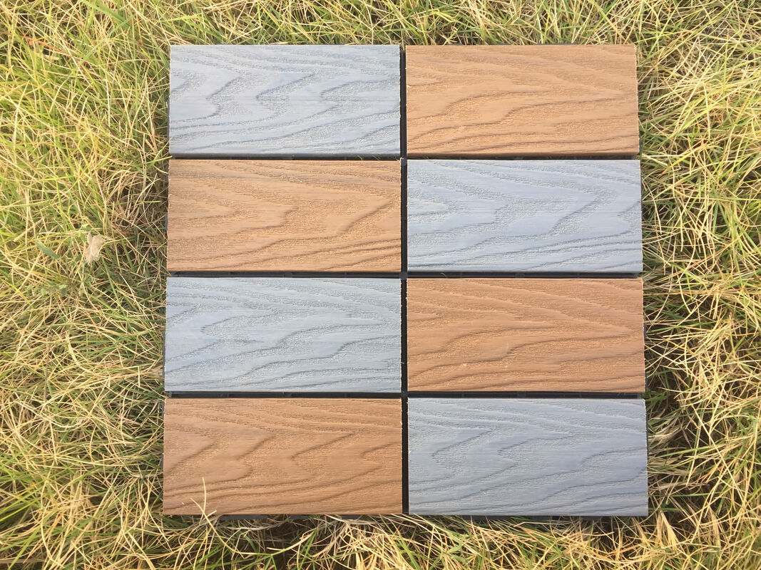 Bán buôn Gạch lát sàn WPC DIY 30 * 30CM Sàn ngoài trời bền cho dân dụng