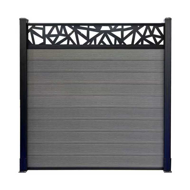 Hàng rào WPC bằng gỗ tổng hợp bằng gỗ bền Tấm hàng rào sân vườn nhà tốt hơn hàng rào nhựa PVC